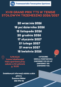 Read more about the article XVIII edycja Grand Prix TTS Trzemeszno!